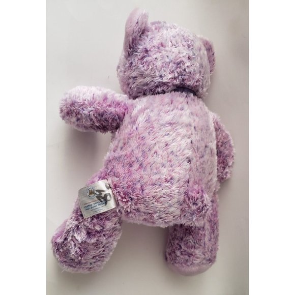 Build A Bear 15in Purple Pink Silk Soft Bean Bag paw butt Plush Animal Bear - Picture 6 of 10